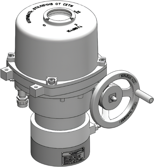 Электропривод неполноповоротный взрывозащищенный для запорной арматуры ТУЛАЭЛЕКТРОПРИВОД ЭПНВ-1200-16 Электроприводы